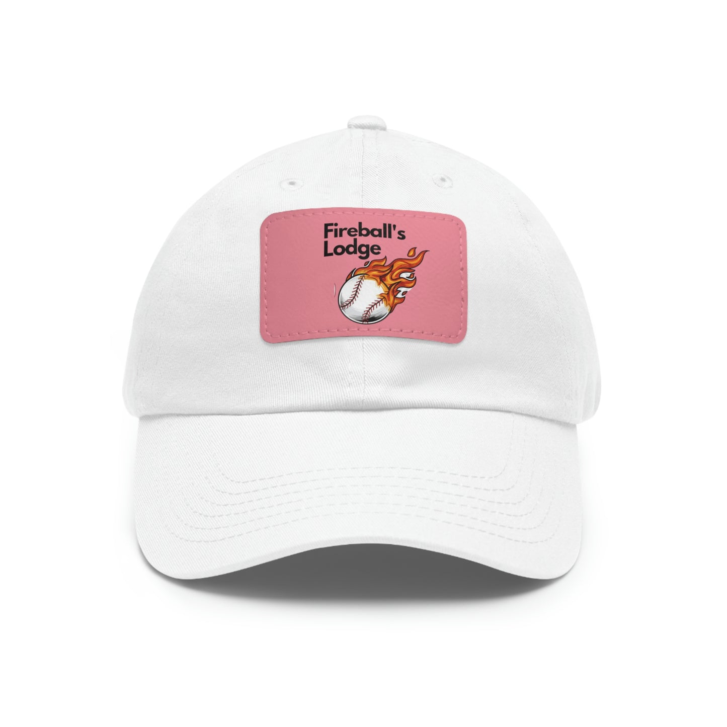Fireballs Lodge Dad Hat with Leather Patch (Rectangle)